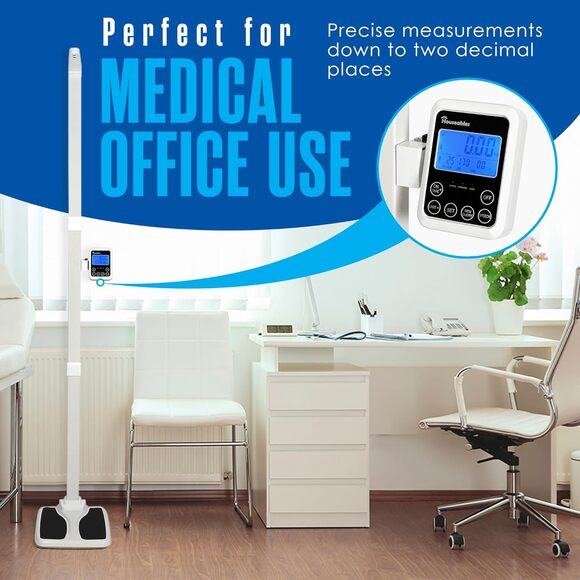 Houseables Medical Scale, Digital, Touchless Sonar Stadiometer - Picture 3 of 8